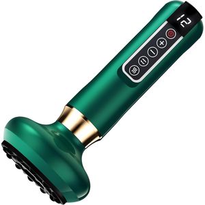 Pistolet de massage électrique sans fil rechargeable 12 niveaux pour ventouses et Gua Sha – Cadeau parfait pour Halloween - Product Image 1