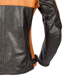 เสื้อแจ็คเก็ตหนังสำหรับขี่มอเตอร์ไซค์แบบมีเกราะป้องกันสำหรับผู้ชาย รุ่น CE สำหรับแข่งรถและกีฬาไบค์เกอร์ |   เสื้อแจ็คเก็ตมอเตอร์ไซค์แบบมีแผ่นรองสำหรับการเดินทางและการขับขี่บนสนามแข่ง ของแท้ - Product Image 5