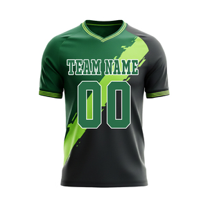 Fast Shipping Cheap Price Sublimation Print Unisex Soccer Jersey Custom Design Short Sleeve Plus Size Letter Sports Fans Players - Product Image 1