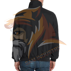 Veste coupe-vent pour homme sur mesure OEM, style streetwear, vêtements décontractés pour l'extérieur, fermeture éclair, veste coupe-vent - Product Image 2