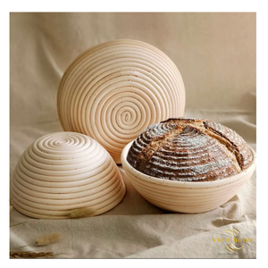 Cesta de Ratán Natural para Fermentar Pan, Cesta para Hornear Pan de Levadura, Utensilios de Panadería Ecológicos - Product Image 5
