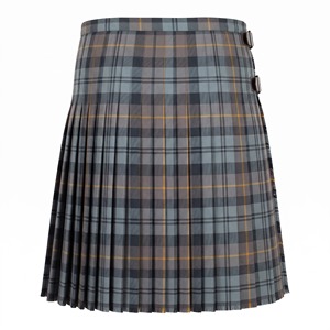Kilt utilitaire écossais Gordon pour homme, motif tartan vieilli, avec plis et sangles à boucles, 13oz/16oz Acrylique/PV Global Fashion - Product Image 2
