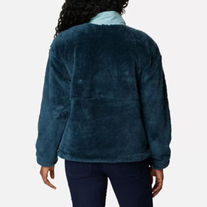 Veste matelassée en polaire Sherpa pour femme, coupe ample, avec logo personnalisé, pour sports d'hiver en extérieur, zippée, en coton polaire, à rayures, unie ou teinte - Product Image 5