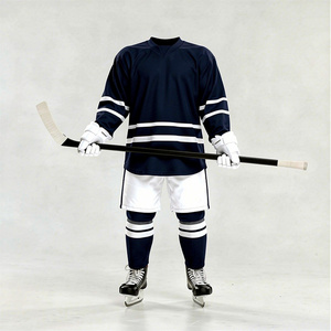 Maillot de hockey sur glace, vêtements de sport, uniforme personnalisé, polyester respirant, sublimation, tenue d'équipe athlétique, grande taille - Product Image 3