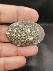 High Quality Natural Pyrite Druzy Cabochon Green <b>Quartz</b> Gemstone for Jewelry Making Loose Gemstones - Product Image 5