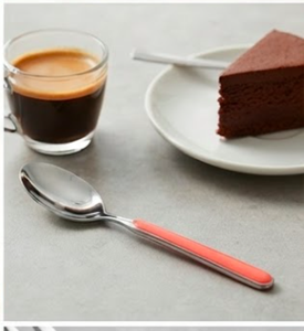 Minimalist Stainless Steel Flatware Set With Red Resin Handles <b>Knife</b> <b>Fork</b> Spoon Cutlery Dishwasher Safe For Dining - Product Image 3