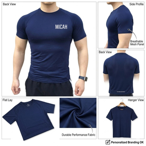 เสื้อรัดกล้ามเนื้อ MMA แบบใหม่ ระบายอากาศได้ดี แห้งเร็ว ป้องกันแบคทีเรีย พิมพ์ลายด้วยเทคโนโลยีถ่ายโอนความร้อน ผลิตจากโพลีเอสเตอร์ น้ำหนัก 240 กรัม สำหรับผู้ชายและผู้ใหญ่ - Product Image 2