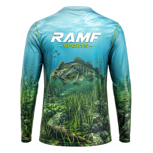 เสื้อฮู้ดตกปลาแห้งเร็ว UPF 50+ สำหรับผู้ชาย แบบ OEM สั่งทำได้ - Product Image 6