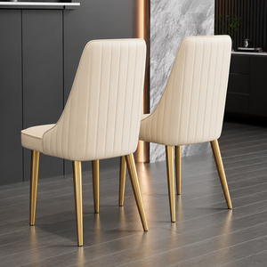 Chaise de salle à manger en métal minimaliste de luxe léger, revêtement en velours, mobilier écologique pour la maison, la boutique, l'hôtel, le café - Product Image 4