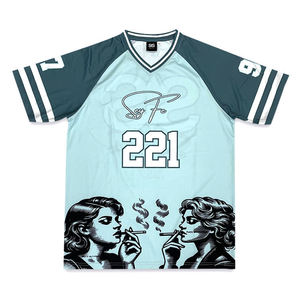 Polyester Streetwear <b>Retro</b> V-Neck <b>Jersey</b> Boxy Fit Cropped American Football <b>Jersey</b> Custom Branding Sports Mesh <b>Basketball</b> <b>Jersey</b> - Product Image 6