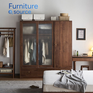 Armoire moderne et élégante en bois armoire spacieuse et durable pour la configuration quotidienne de la chambre à coucher Vietnam usine qualifiée et fiable - Product Image 3