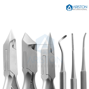 Kit d'outils de podiatrie Ariston 5 pièces ensemble Concave flèche flamme pinces à ongles en acier inoxydable doigt orteil large mâchoire ouverture hôpital - Product Image 3