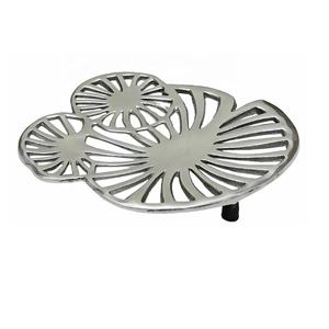 Dessous de plat feuille d'or Pot en aluminium pour bétail Plats chauds Centres de table glamour Support de théière en métal pour la cuisine - Product Image 6