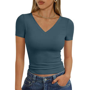 T-shirts tendance pour femmes, dernier design, prix bas, qualité supérieure, service OEM, grandes tailles, vente chaude, t-shirts respirants - Product Image 1