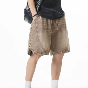 Proveedor de Shorts de Mezclilla para Hombre con MOQ Bajo, Shorts de Mezclilla con Dobladillo Deshilachado, Corte Relajado, Colección de Verano - Product Image 5
