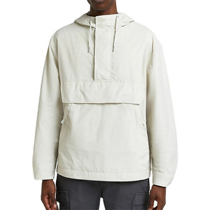 Custom Autumn Nylon Starter Front Pocket Zipper Hood <b>Jacket</b> <b>Light</b> Weight <b>Waterproof</b> Windbreaker Pullover <b>Jacket</b> for Men - Product Image 1