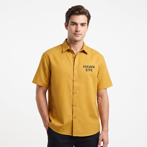 High Quality Custom Logo 100% Cotton Short Sleeve Casual Button Down <b>Shirt</b> Solid <b>Color</b> <b>Shirt</b> for Men OEM ODM Manufacturer - Product Image 3