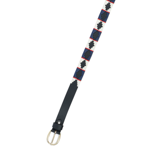 Cinturón de Cuero Ecuestre de Polo Personalizado de Alta Calidad para Hombre, Hebilla de Pin, Cuero de Primera Calidad, Bordado, Cinturón Deportivo - Product Image 5