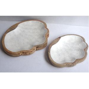 Cuenco orgánico de alta calidad con diseño de Club, cuenco de madera con mango de madera para servir, cuenco para servir cena anidada para vajilla de ensalada - Product Image 4