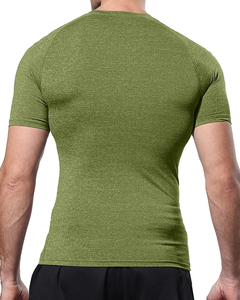 T-shirt homme uni pas cher 100% polyester à séchage rapide, impression par sublimation personnalisée avec logo, t-shirt sport unisexe pour homme - Product Image 2