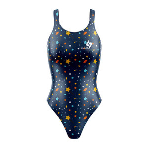Traje de Baño de Una Pieza para Mujer, Sublimado, de Alta Calidad, Elástico, Ecológico, para Entrenamiento de Natación - Product Image 1