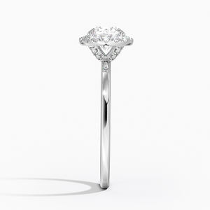 Elegant White <b>Silver</b> Crystal <b>Ring</b> for Women Bridal Engagement Wedding Anniversary <b>Statement</b> Jewelry - Product Image 1