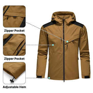Unisex Spring Autumn Waterproof Thin Soft Shell Windbreaker Jacket Customizable Top Selling Fashion Casual Wear - Product Image 5