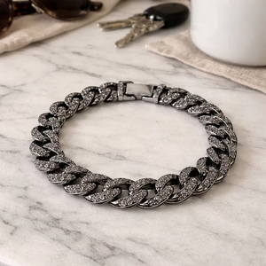 Luxury Diamond Chain <b>Bracelet</b> Hip Hop Lab Grown 10K 14K Gold 925 <b>Silver</b> Premium Iced Out <b>Bracelet</b> Urban Style Party Wear - Product Image 1