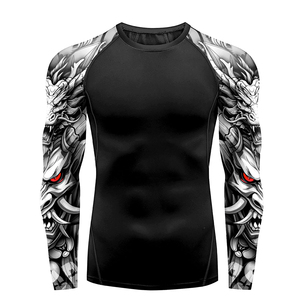 Camisetas Deportivas de Compresión para Hombre, Manga Larga, Secado Rápido, Elásticas en 4 Direcciones, Tallas Grandes, Sin Costuras, para Gimnasio - Product Image 1