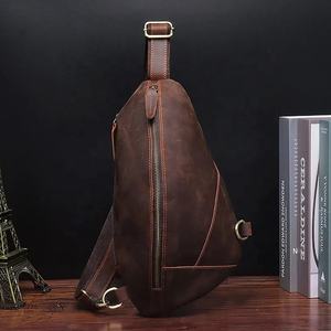 Women's Casual Travel Fanny Pack LCB-0041 <b>Large</b> Capacity Genuine Leather Waist <b>Bag</b> Durable <b>Crossbody</b> Chest <b>Bag</b> Design - Product Image 1