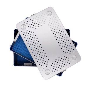 Boîte de stérilisation pour instruments chirurgicaux en aluminium avec plateau médical à deux niveaux - Product Image 2