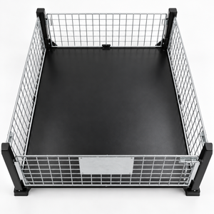 Jaula de Paletización de Acero NEWTEK PLT-04 con Base Sólida, Entrada de Horquilla de 4 Vías, Carga Dinámica de 2.0T para Almacenamiento Industrial en Bodegas - Product Image 2
