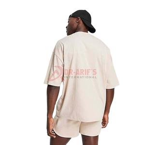 Streetwear d'été décontracté pour hommes, logo personnalisé, ensemble t-shirt et short à manches courtes de grande taille, survêtement décontracté deux pièces respirant - Product Image 6