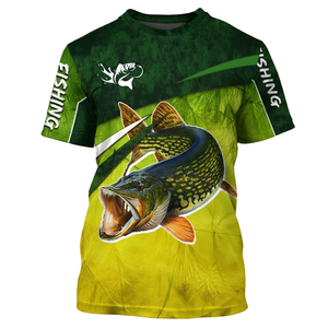 Camiseta de Pesca con Cuello Redondo, Directo de Fábrica, Personalizada, de Poliéster, Fabricante de Ropa de Pesca para Exteriores - Product Image 3