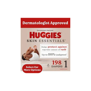 Pañales para Recién Nacidos Suaves, Delicados e Ideales para la Piel Sensible del Bebé Huggies Skin Essentials - Product Image 1
