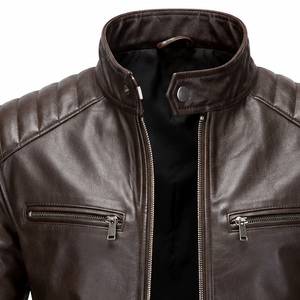 Wholesale Fashion OEM ODM <b>Leather</b> Garment Manufacturer Premium Genuine <b>Leather</b> <b>Jackets</b> Custom Private Label Outerwear Supplier - Product Image 6