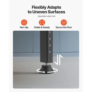 Banco de Trabajo Ajustable de 48 x 20 Pulgadas, Capacidad de 2000 Libras, Resistente, Ajuste de Altura de 28.5 a 38.3 Pulgadas, Mesa de Trabajo para Garaje - Product Image 5