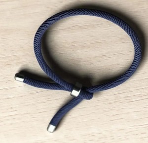 Minimalist Rope Bracelet Adjustable Cord Bracelet for <b>Men</b> Women Stainless Steel Simple Couple Gift - Product Image 3