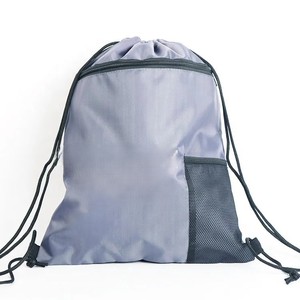 Pink <b>Drawstring</b> <b>Backpack</b> Plain Dyed Polyester Portable Sport Bag for Outdoor Use Wholesale Pack OEM Supplier - Product Image 4