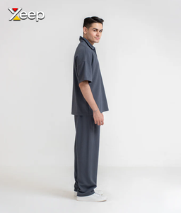 XEEP Jersey Personalizado de Manga Larga para Hombre, de Poliéster/Algodón, con Cierre Frontal y Logotipo Bordado, Tejido de Punto, 180 Gramos - Product Image 1