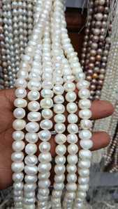 Perlas de Agua Dulce Blancas Tipo Patata de 11-12mm, Cultivadas Naturalmente, en Hilo Suelto para Fabricación de Joyería, Suministros al por Mayor de Alta Calidad - Product Image 2