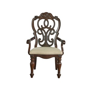 Solid Teak Wood Carved <b>Dining</b> <b>Chair</b> Classic Vintage Style Elegant Upholstered Seat Luxury Restaurant Hotel Furniture - Product Image 2