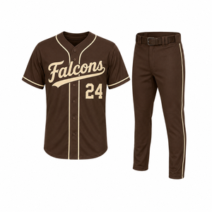Uniforme de Béisbol Personalizado OEM, Camiseta y Pantalones Deportivos Transpirables para Hombres, Jóvenes, Equipos Escolares, Clubes y Torneos - Product Image 2