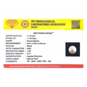 Loose Freshwater Pearl 5.85 Carat Oval Gemstone for Fine Jewelry - Product Image 3