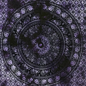 Elefante Mandala Impreso Tapices de algodón Póster Maravilloso Pequeño Colgante de pared Mantel de varios colores por Consignadores indios - Product Image 2