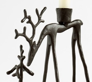 Candelabros de Metal con Forma de Reno – Decoración Invernal Elegante para Espacios Festivos - Product Image 2