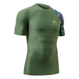 T-shirt de sport pour homme respirant et écologique, logo imprimé, confortable, séchage rapide, spandex/polyester, col rond, manches courtes, coupe classique - Product Image 2