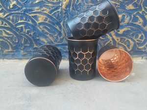Pure <b>Copper</b> Water <b>Cup</b> Unique stylish <b>Copper</b> glass, Handmade <b>Copper</b> <b>Cup</b>, Ayurveda Benefits <b>Copper</b>, Hand painted crafted Tumbler - Product Image 5