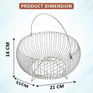 Cesta de Almacenamiento Multiusos Rectangular de Alambre Metálico, Ecológica, Estilo Vintage, con Frente Abierto y Fácil Acceso, Organizador para el Hogar - Product Image 3