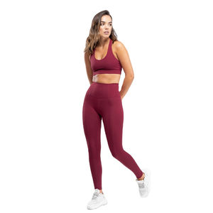 Vente en gros de vêtements de yoga et de fitness pour femmes, légers, 2 pièces, de haute qualité, impression personnalisée, motif uni, ensemble de yoga 2 pièces - Product Image 1